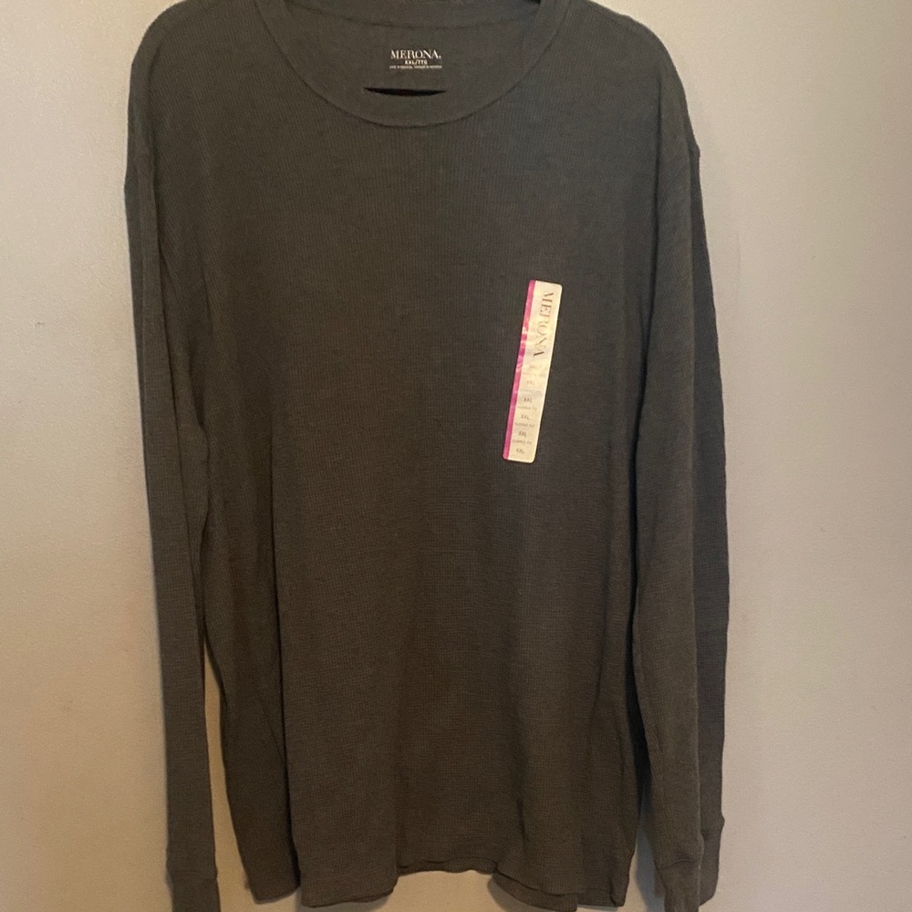 Merona Men's Long Sleeve Dark Gray Tee
